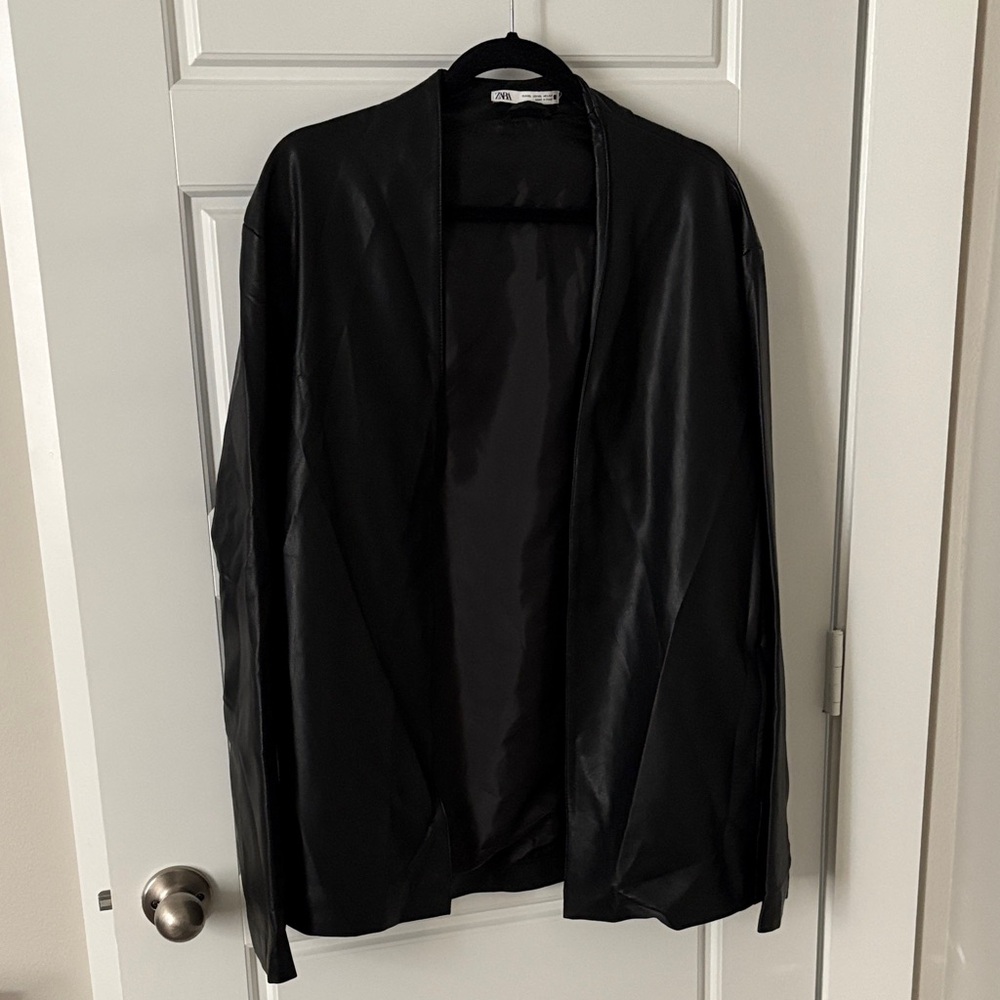 Zara Black Leather Jacket
